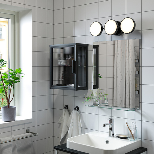 MOSSJÖN, wall cabinet with glass door. 2 of 4 open dialog