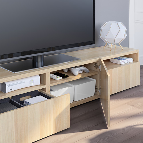 BESTÅ, TV unit with drawer runner, push-open. 5 of 9 open dialog