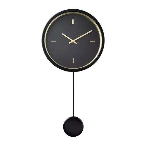IKEA Puerto Rico STURSK wall clock, low-voltage/black, Ø26 cm