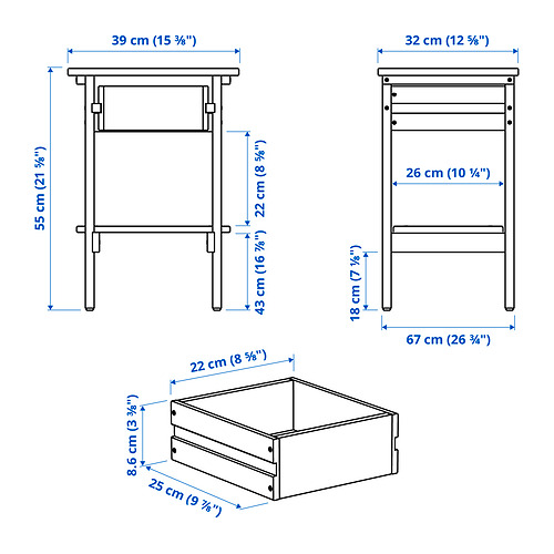 KRONÖREN, bedroom furniture, set of 4. 11 of 11 open dialog