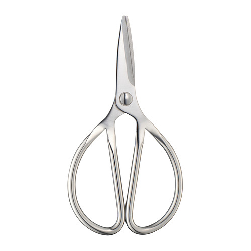 Tijeras de acero inoxidable BRYTBÖNA plateadas.
