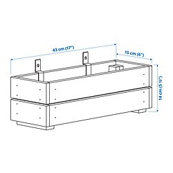 Measurement Illustration - STJÄRNANIS flower box
