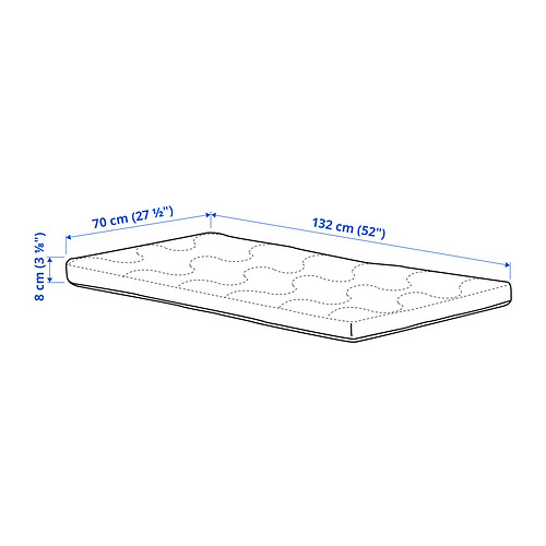 KRUMMELUR, foam mattress for crib 6 of 6 open dialog