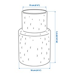 Measurement Illustration - KONSTFULL vase