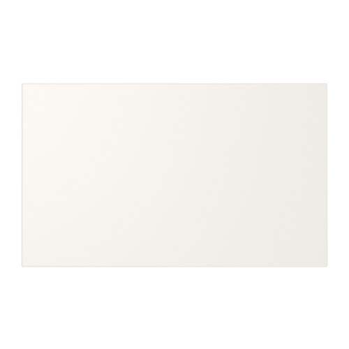 Frente de cajón Utosta, blanco, rectangular, tablero de fibra, limpio, diseño minimalista.