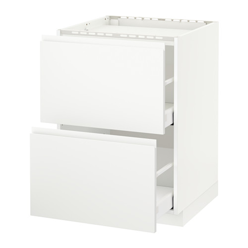 Mueble de cocina METOD blanco, diseño moderno y minimalista, cajones cerrados.