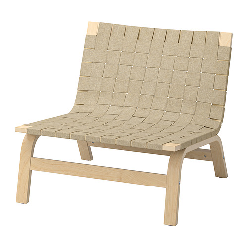 Sillón STOCKHOLM 2025: madera clara, lino trenzado, diseño minimalista. Atemporal, cómodo.