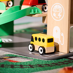 LILLABO garaje+coche+helicóptero