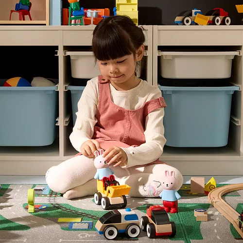 IKEA Puerto Rico LILLABO juego de coches, piezas, excavadora