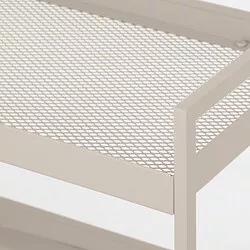Chariot Utilitaire IKEA Nissafors - 3 étagères - Roulettes Pivotantes - Noir