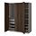 Current variation: dark gray/dark brown stained oak effect,  59x23 5/8x79 1/4 "