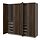 Variación actual: gris oscuro/marrón oscuro efecto roble teñido, 78 3/4x26x79 1/4 "