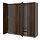 Variación actual: gris oscuro/marrón oscuro efecto roble teñido, 78 3/4x23 5/8x79 1/4 "