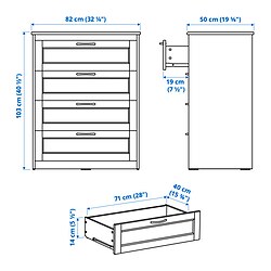 Measurement Illustration - SONGESAND chest