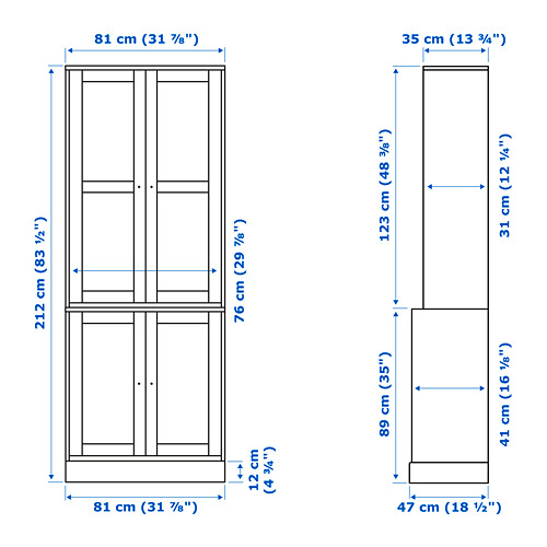 HAVSTA, glass-door cabinet. 7 of 8 open dialog