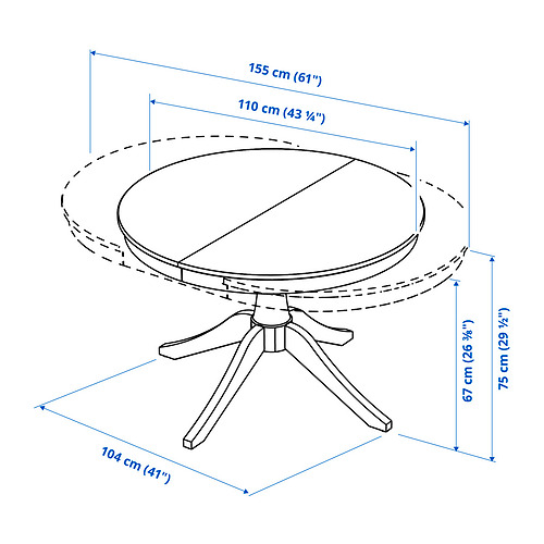 ROSENTORP, extendable table. 8 of 8 open dialog