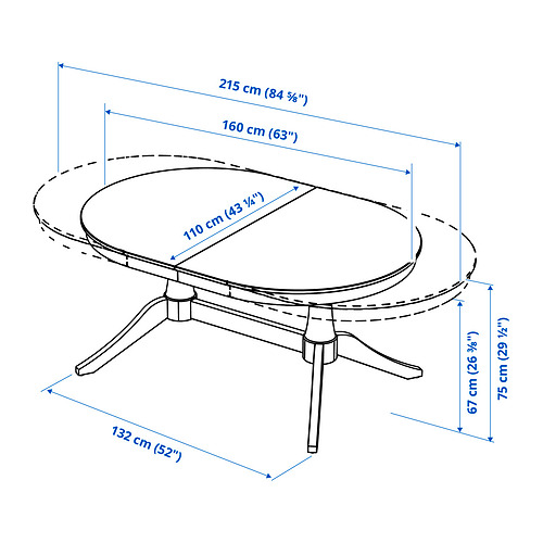 ROSENTORP, extendable dining table and 6 chairs. 8 of 9 open dialog