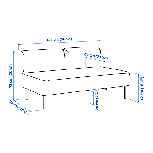 LILLEHEM, 2 seat module sofa. 4 of 4 open dialog
