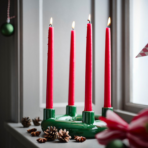VINTERFINT, unscented taper candle. 2 of 2 open dialog
