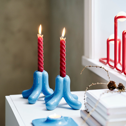 VINTERFINT, unscented taper candle. 2 of 2 open dialog