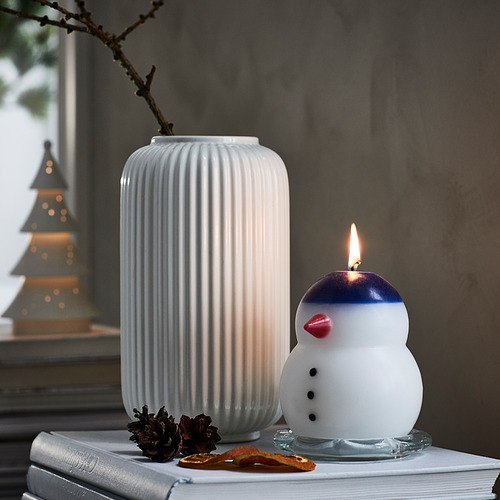 VINTERFINT, unscented pillar candle. 2 of 2 open dialog