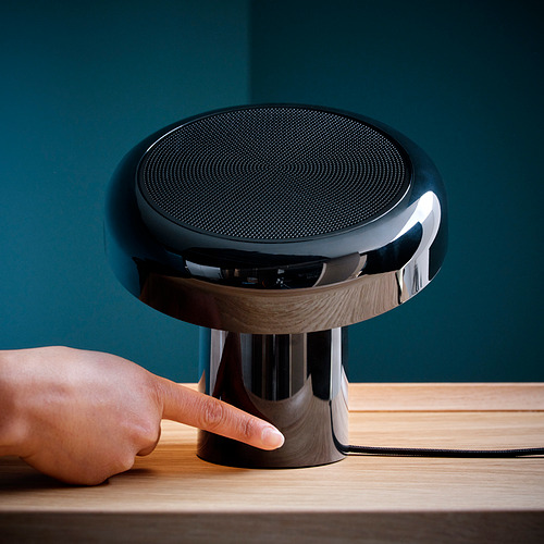 BLOMPRAKT, lámpara con bocina Bluetooth. 7 de 8 open dialog