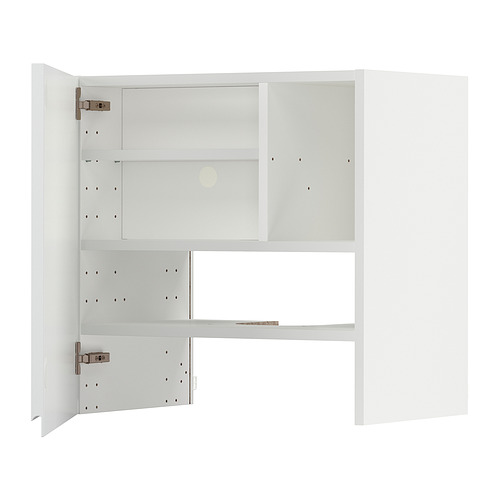 Mueble de cocina METOD blanco con estantes ajustables, diseño minimalista.