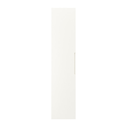 Puerta TONSTAD de color blanco roto con un diseño elegante y moderno. Bisagra de cierre suave, material de tablero de fibra para uso en el dormitorio.