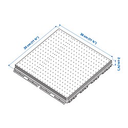 Ilustración de medidas - RUNNEN tarima, exterior