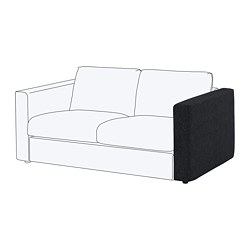 FINNALA, armrest, Tallmyra black / gray