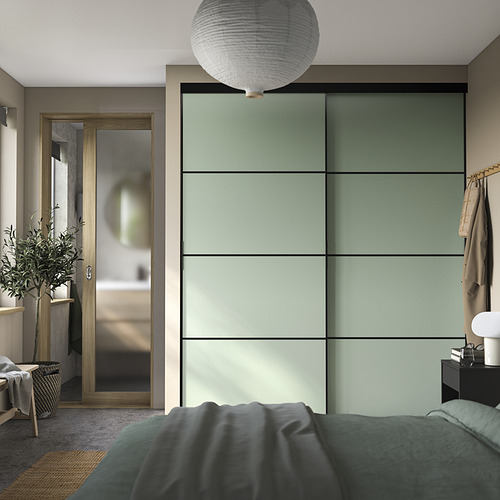 SKYTTA / BOAXEL, reach-in wardrobe with sliding door. 3 of 4 open dialog