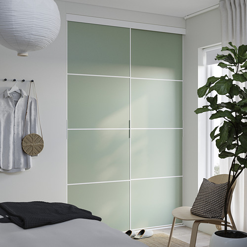 SKYTTA / AURDAL, reach-in wardrobe with sliding door 3 of 3 open dialog