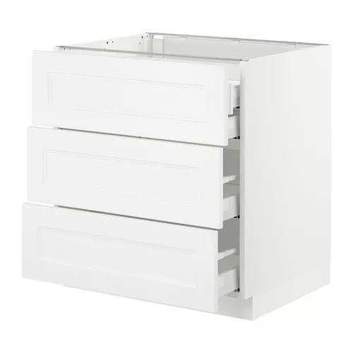 IKEA Puerto Rico - SEKTION base cabinet w/3 fronts & 4 drawers, white ...