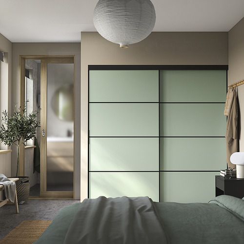 SKYTTA / BOAXEL, reach-in wardrobe with sliding door. 3 of 4 open dialog