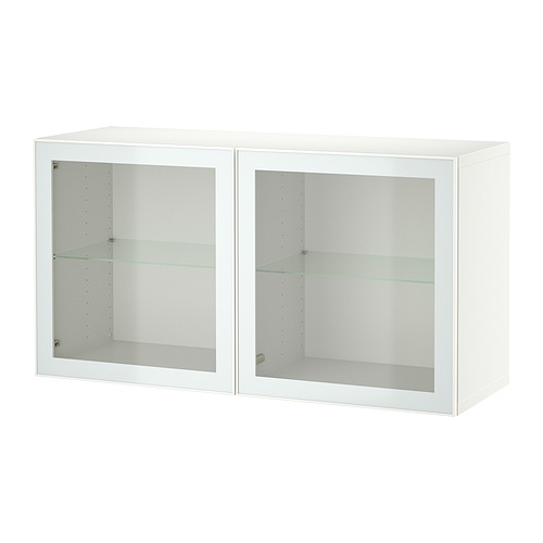 BESTÅ, wall-display cabinet with doors  1 of 4 open dialog