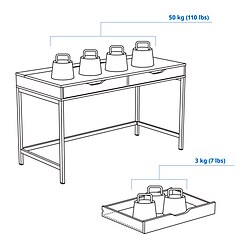 Measurement Illustration - ALEX desk
