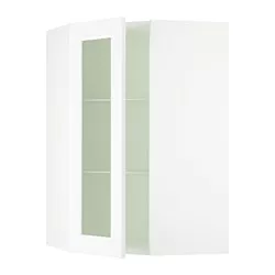 IKEA Puerto Rico - SEKTION corner wall cabinet with glass door, white ...