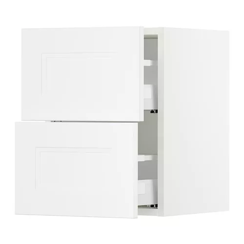 IKEA Puerto Rico - SEKTION wall cabinet with 2 drawers, white Maximera ...