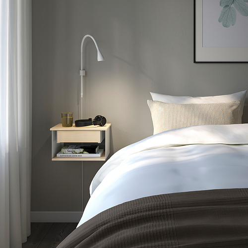 STOMSÖ, wall-mounted bedside table 4 of 11 open dialog