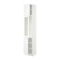 IKEA Puerto Rico - SEKTION high cabinet w glass door/2 doors, white ...
