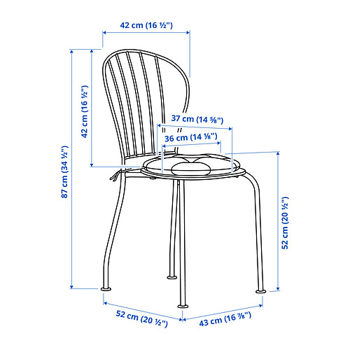 LÄCKÖ, table+2 chairs, outdoor. 4 of 4 open dialog