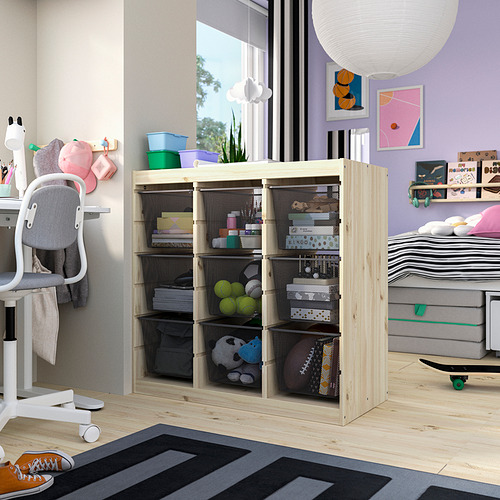 TROFAST, combinación almacenamiento+cajas. 2 de 4 open dialog