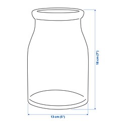Measurement Illustration - BEGÄRLIG vase
