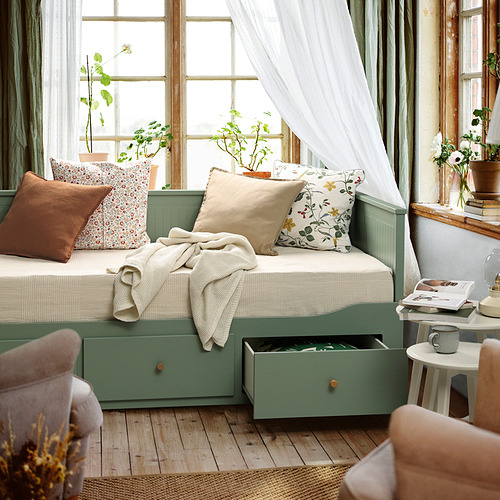 HEMNES, estructura de diván+3 cajones. 8 de 12 open dialog