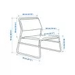 IKEA Puerto Rico - LINNEBÄCK chair, Orrsta light gray
