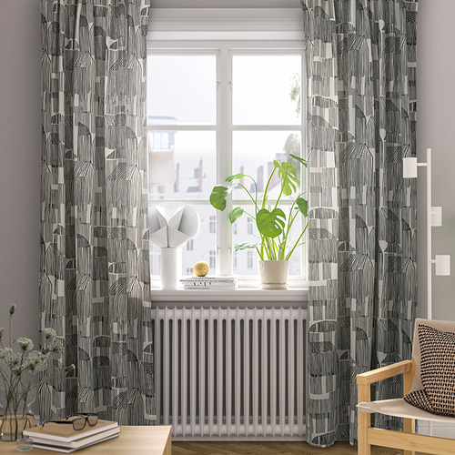 TEMPELFLY, curtains, 1 pair. 2 of 6 open dialog
