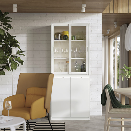 TONSTAD, storage with sliding glass doors 2 of 5 open dialog