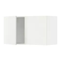 IKEA Puerto Rico - SEKTION wall cabinet with 2 doors, white/Vallstena white