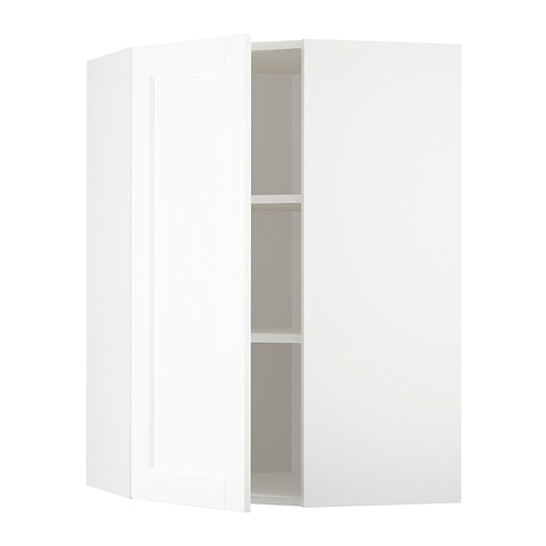 METOD, corner wall cabinet with shelves. 1 of 3 open dialog