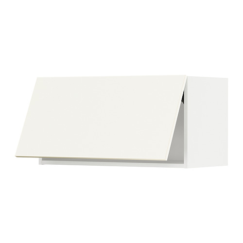 Un mueble de cocina blanco del sistema METOD. Es rectangular, con la parte superior plana y un diseño moderno.
